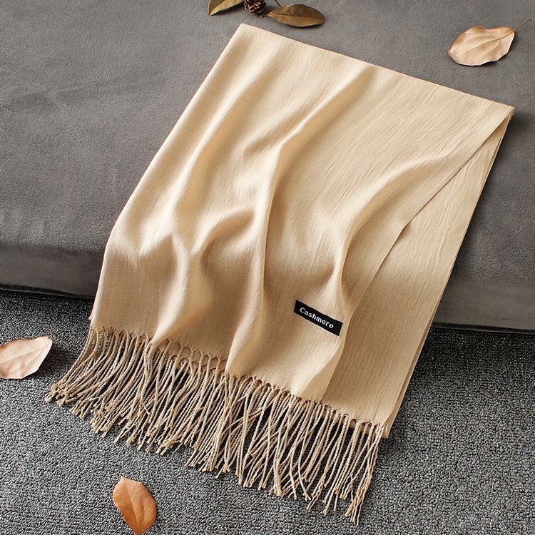 Solid Colour Premium Tassel Scarf