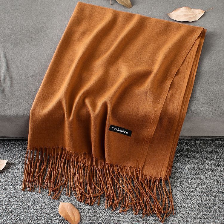 Solid Colour Premium Tassel Scarf