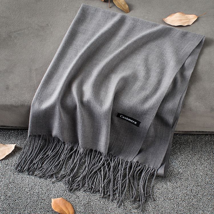 Solid Colour Premium Tassel Scarf