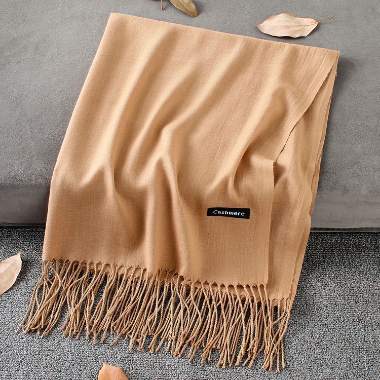 Solid Colour Premium Tassel Scarf