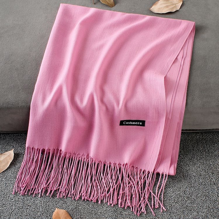 Solid Colour Premium Tassel Scarf