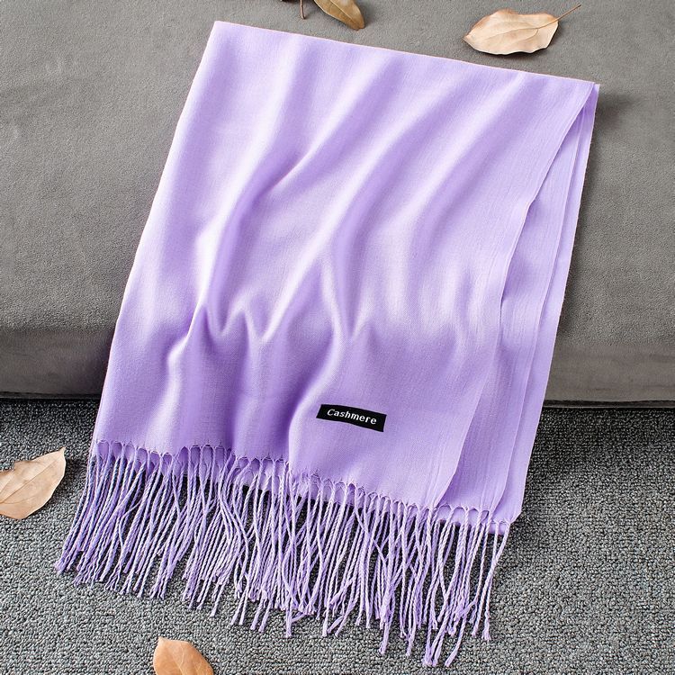 Solid Colour Premium Tassel Scarf