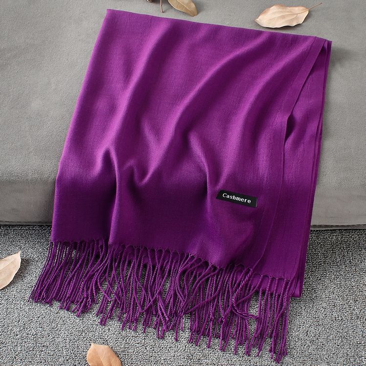 Solid Colour Premium Tassel Scarf