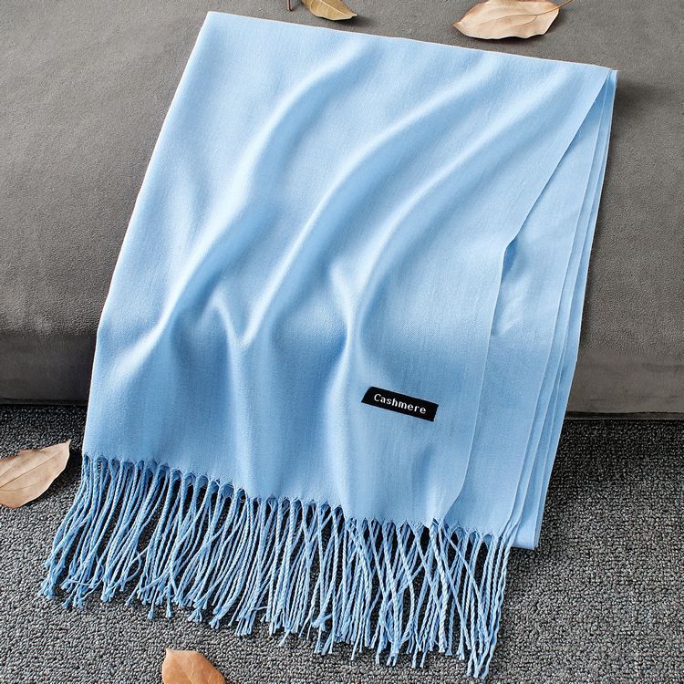 Solid Colour Premium Tassel Scarf