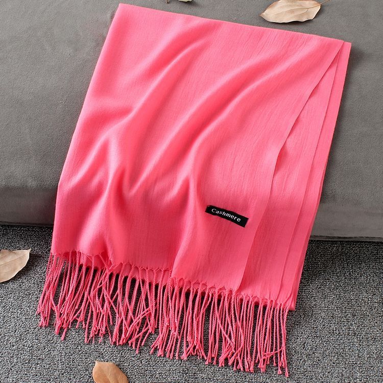 Solid Colour Premium Tassel Scarf