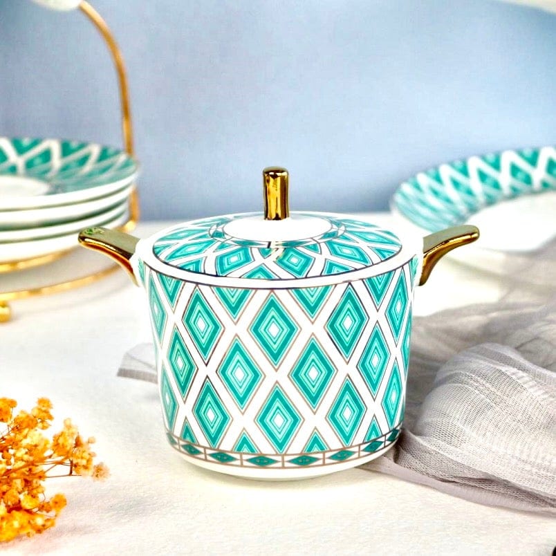 The Edwardian Emerald Bone China Tea Set