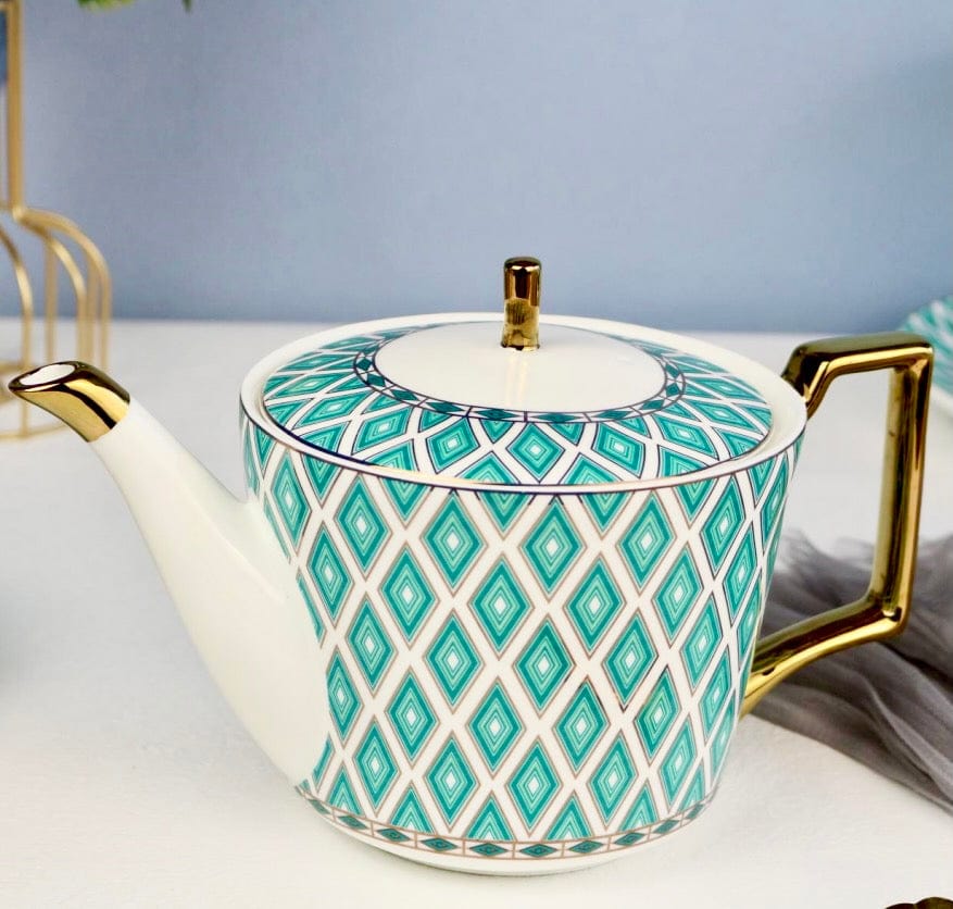 The Edwardian Emerald Bone China Tea Set