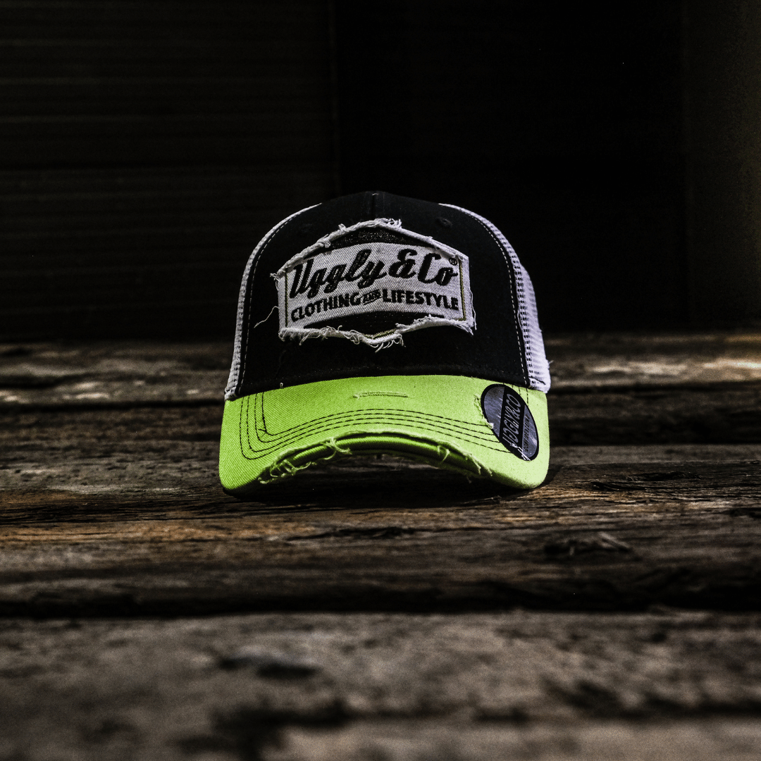 Yellow & White Diamond Cap