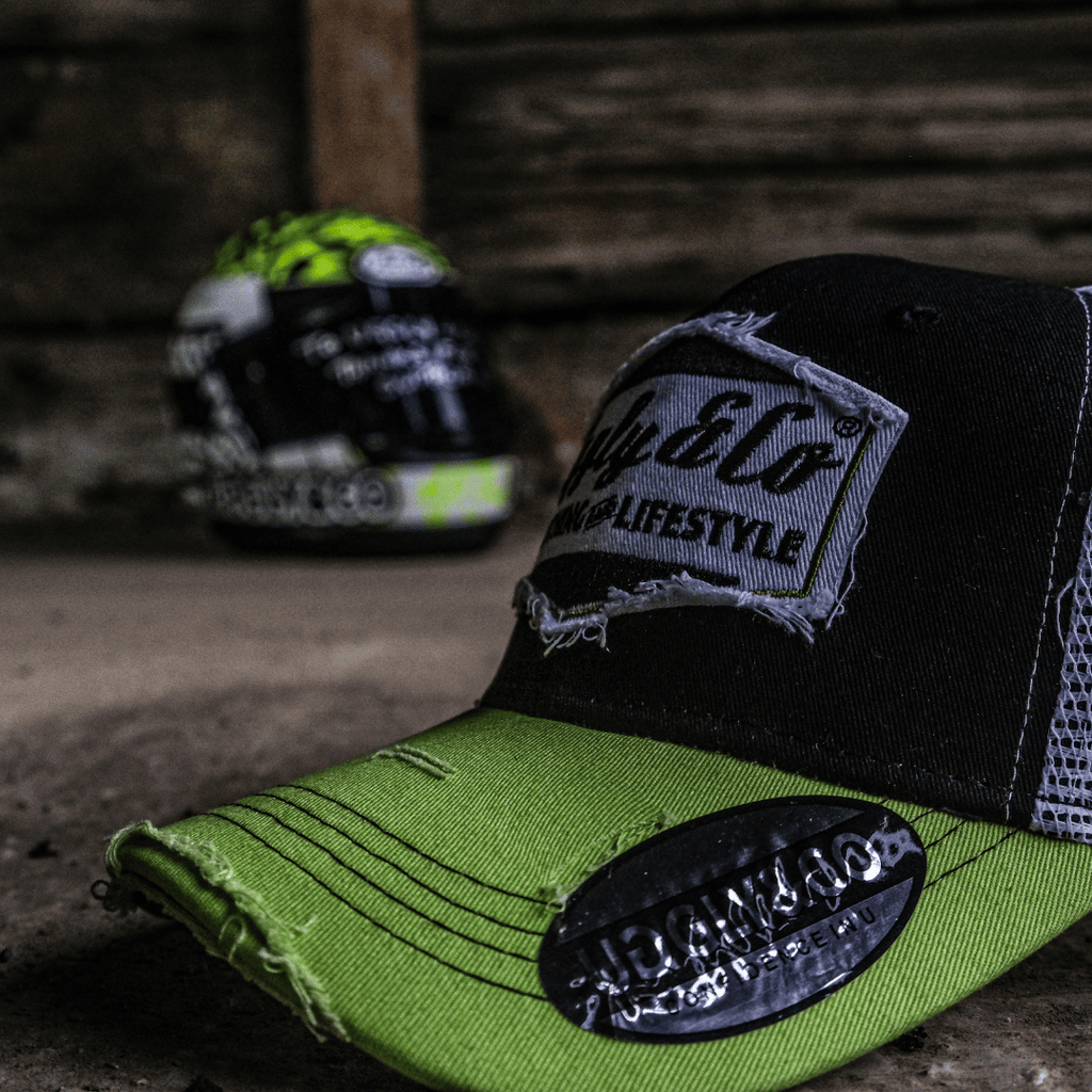 Yellow & White Diamond Cap