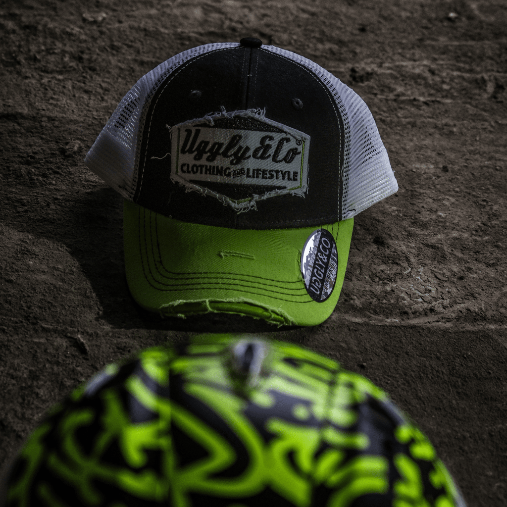 Yellow & White Diamond Cap