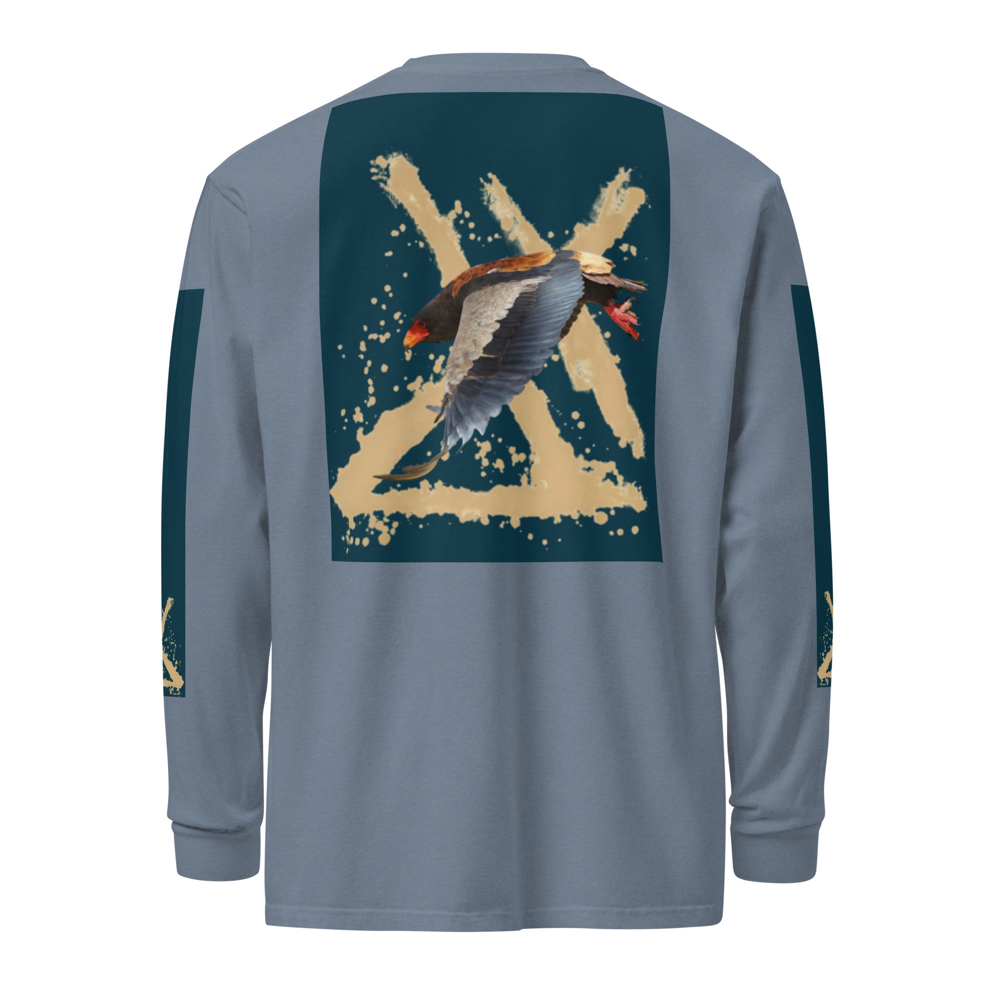 Garment-dyed heavyweight long-sleeve shirt