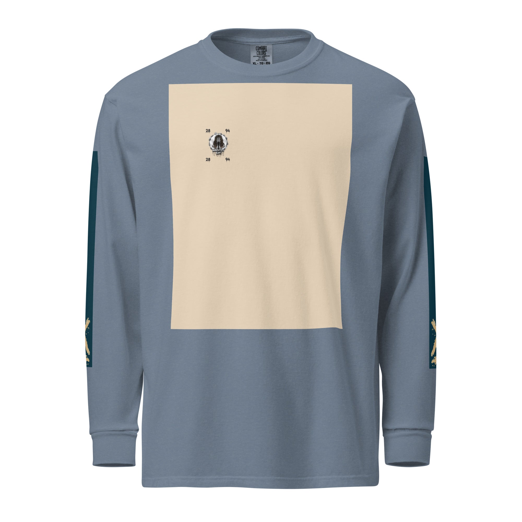 Garment-dyed heavyweight long-sleeve shirt