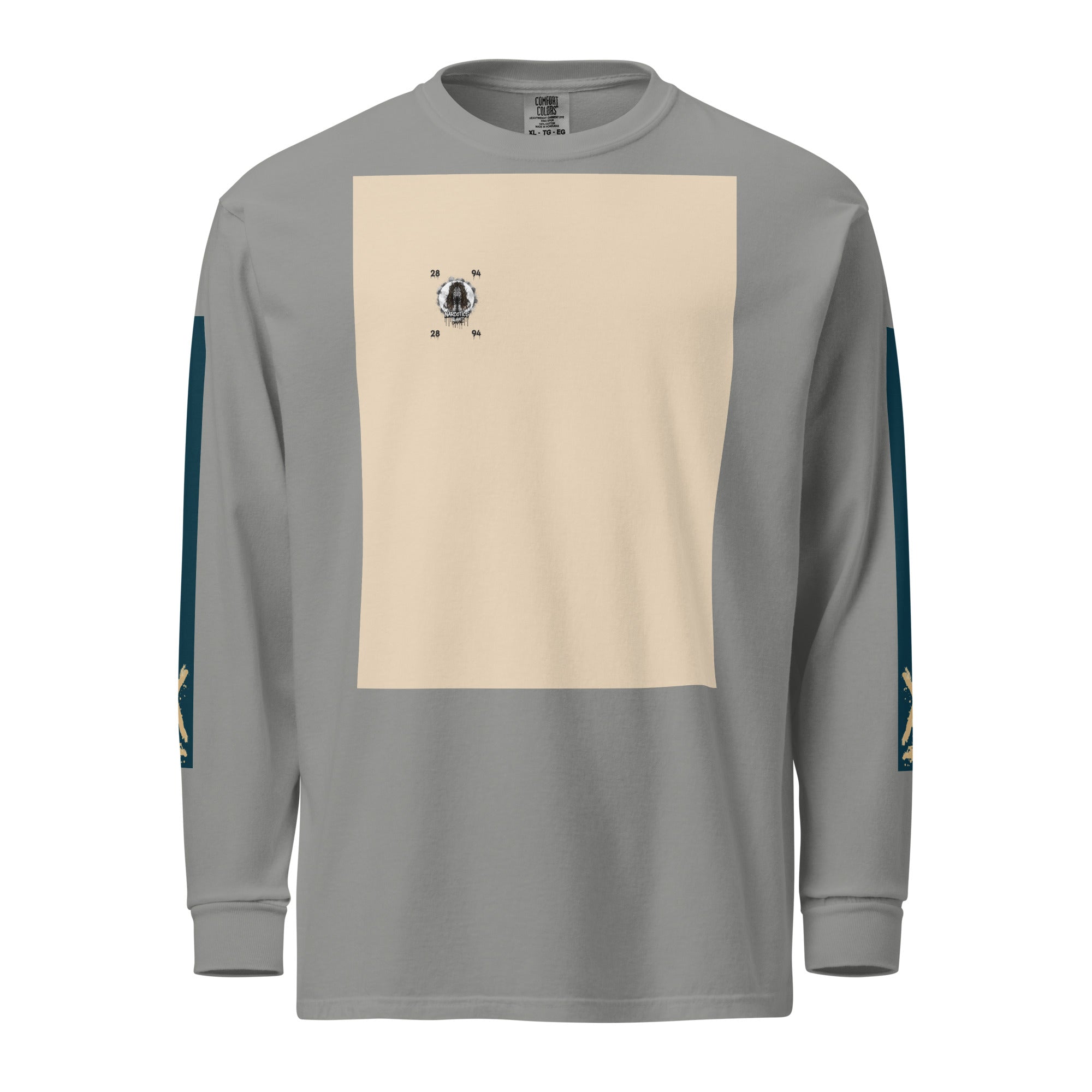 Garment-dyed heavyweight long-sleeve shirt