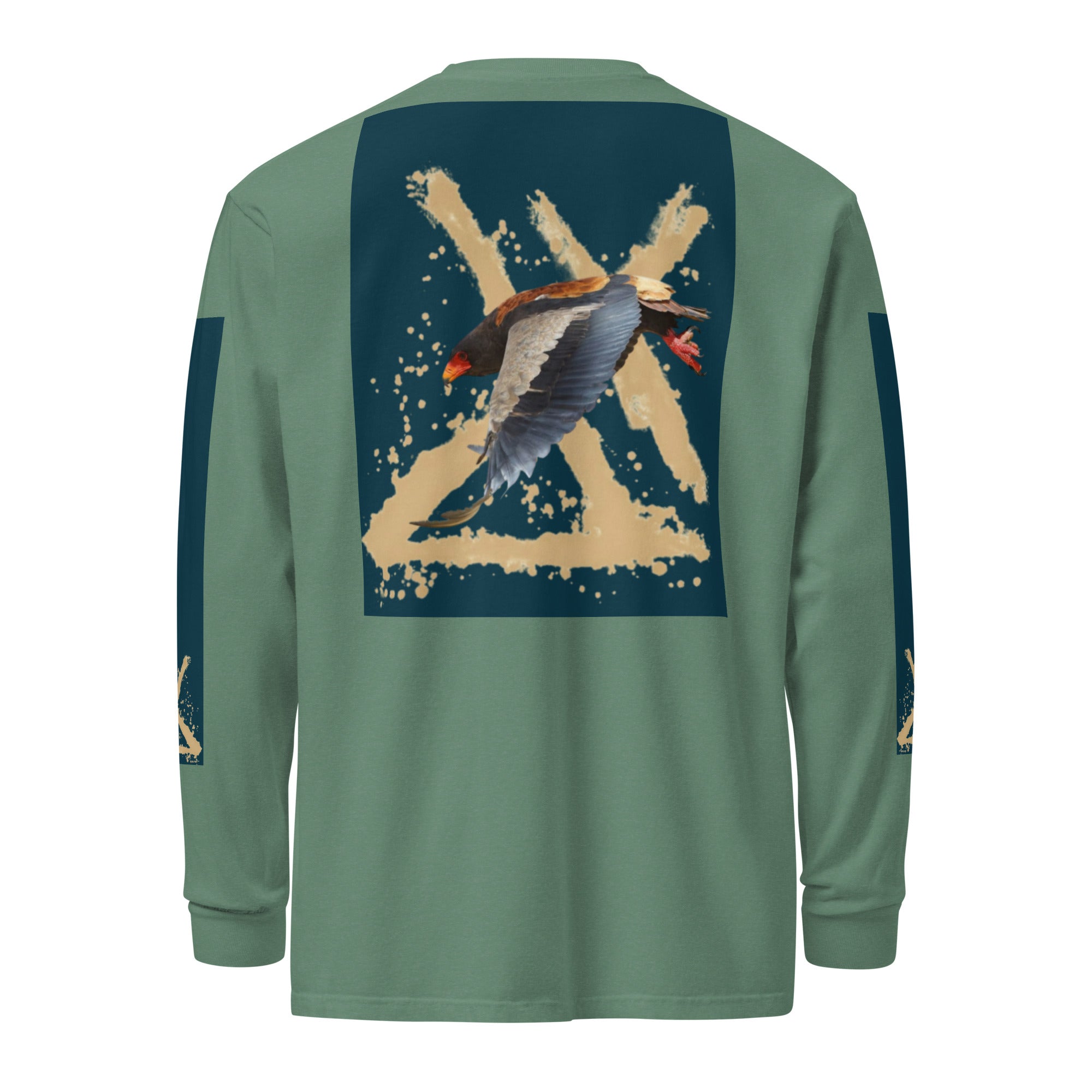 Garment-dyed heavyweight long-sleeve shirt