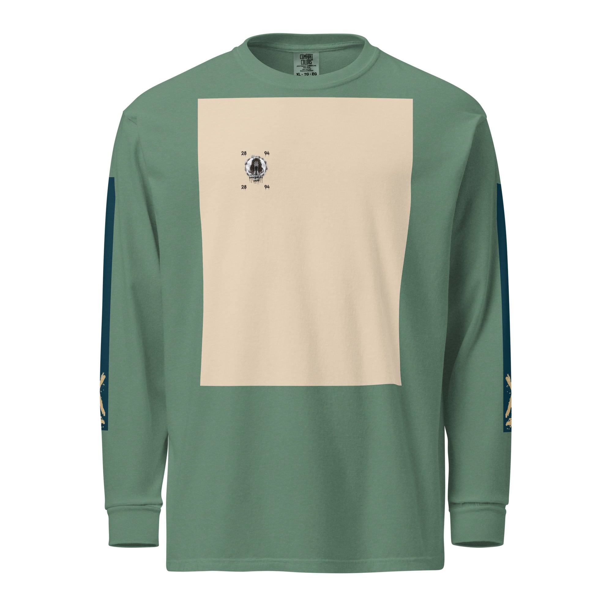 Garment-dyed heavyweight long-sleeve shirt