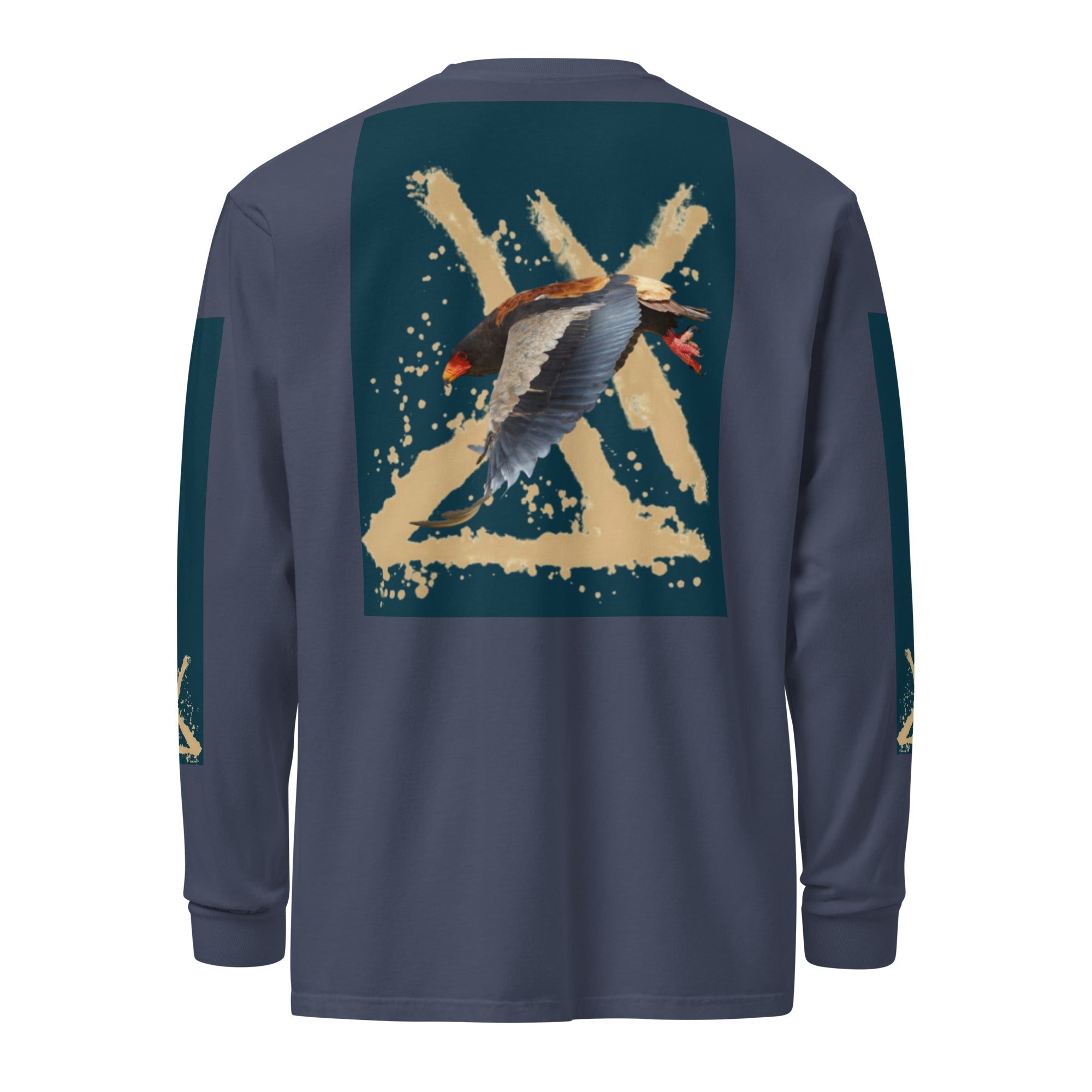 Garment-dyed heavyweight long-sleeve shirt