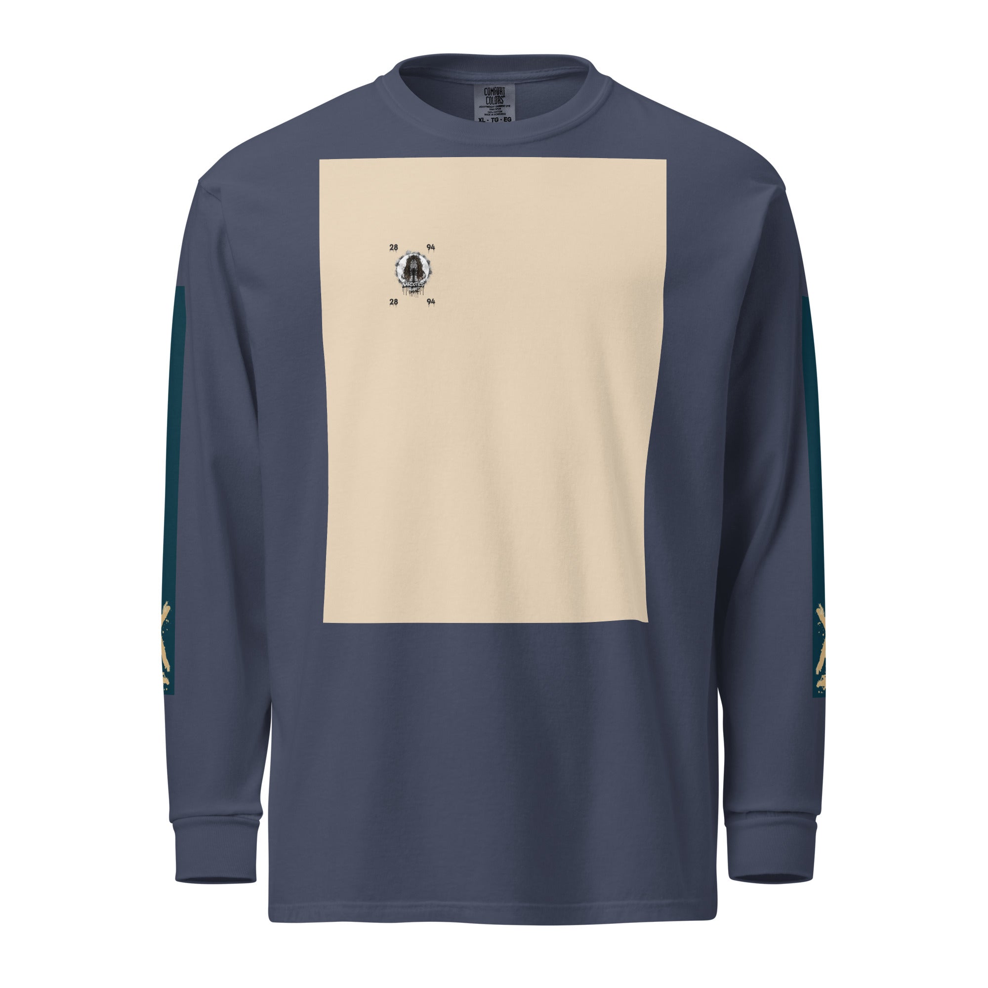 Garment-dyed heavyweight long-sleeve shirt