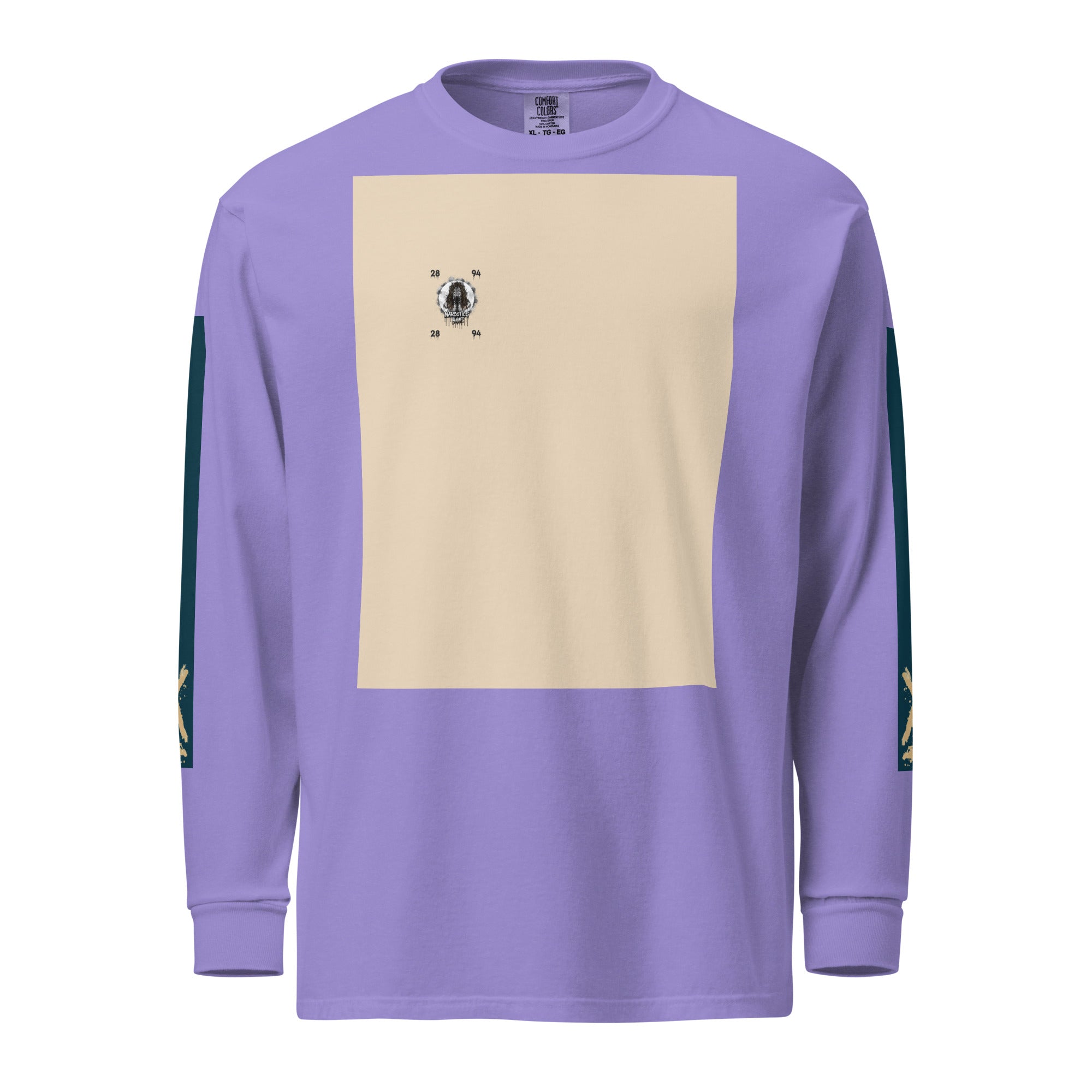 Garment-dyed heavyweight long-sleeve shirt