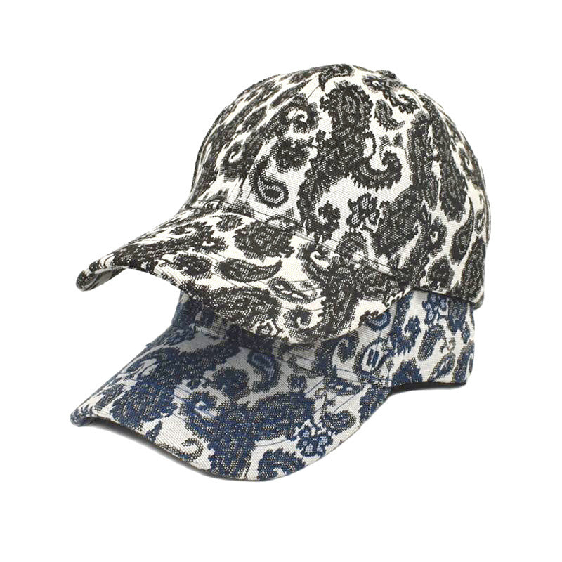 Unisex Paisley Pattern Printed Baseball Cap