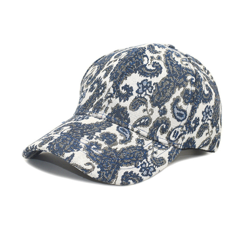 Unisex Paisley Pattern Printed Baseball Cap