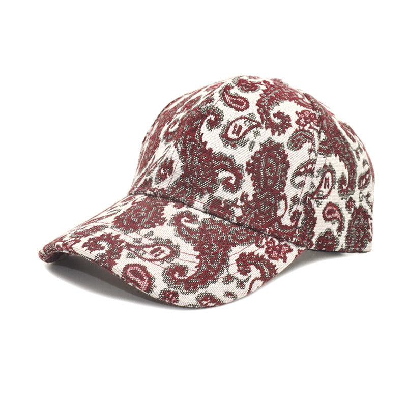 Unisex Paisley Pattern Printed Baseball Cap