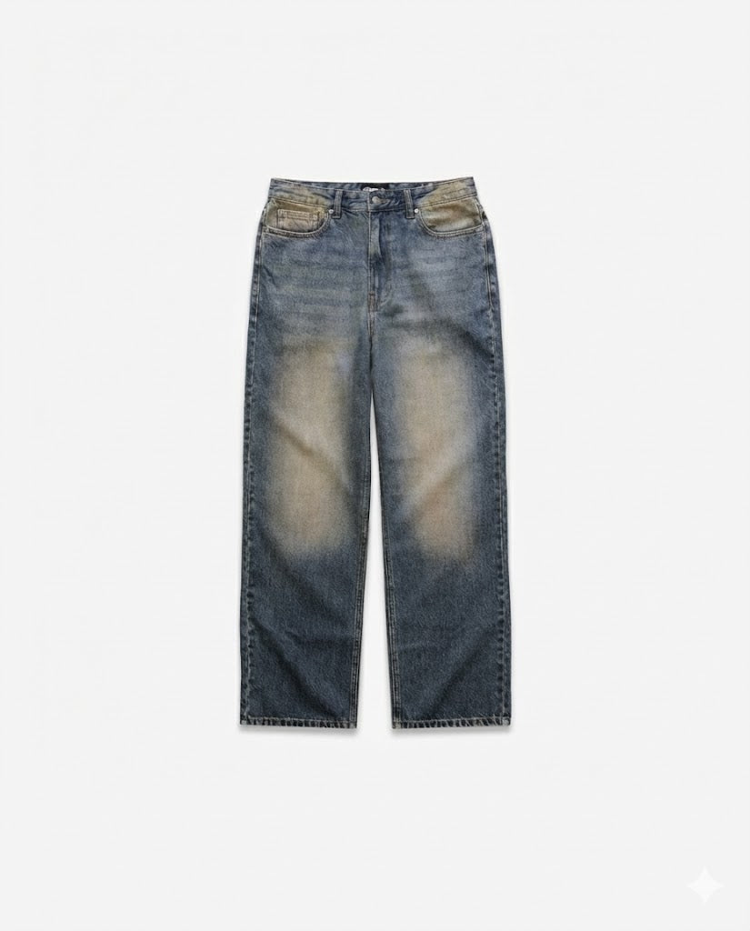 Relaxed Denim - Rust Blue