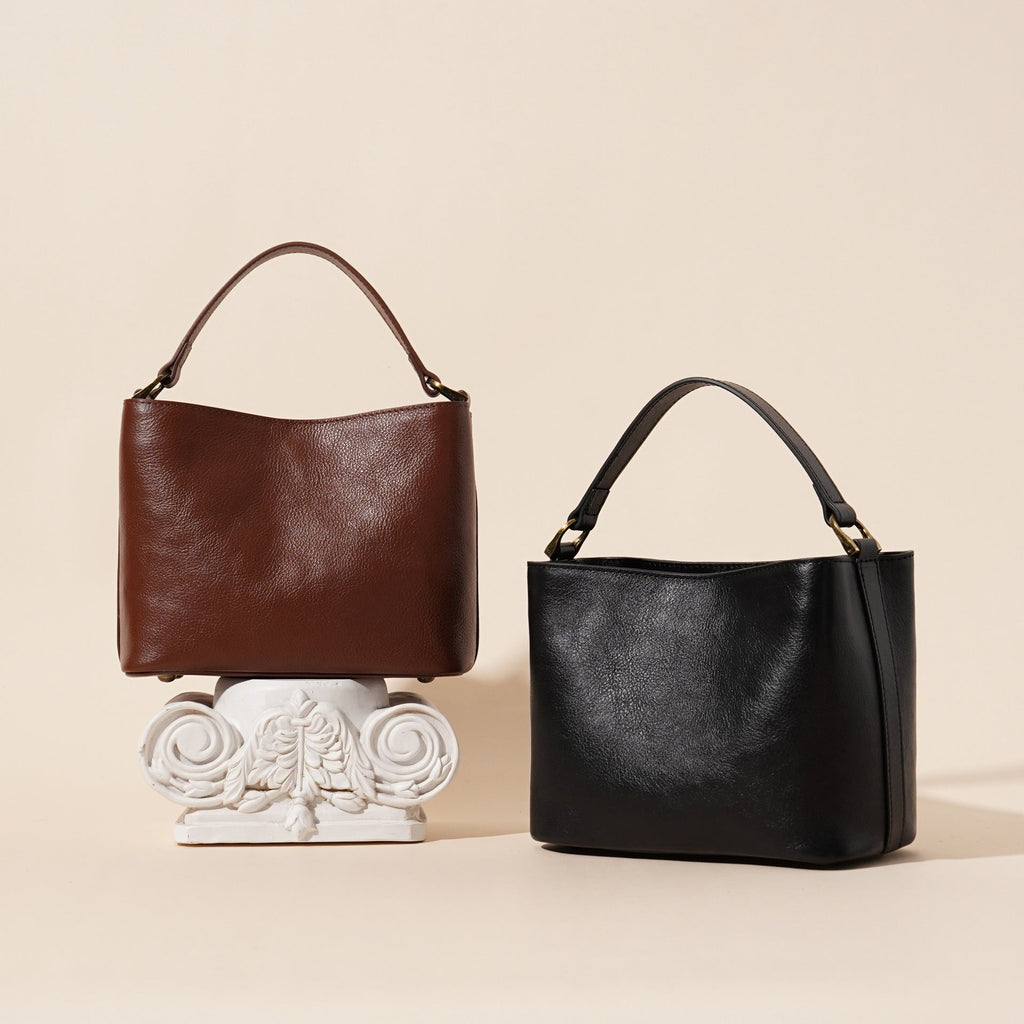 Vintage All-matching Women's Shoulder Bag, Cowhide Leather Handbag