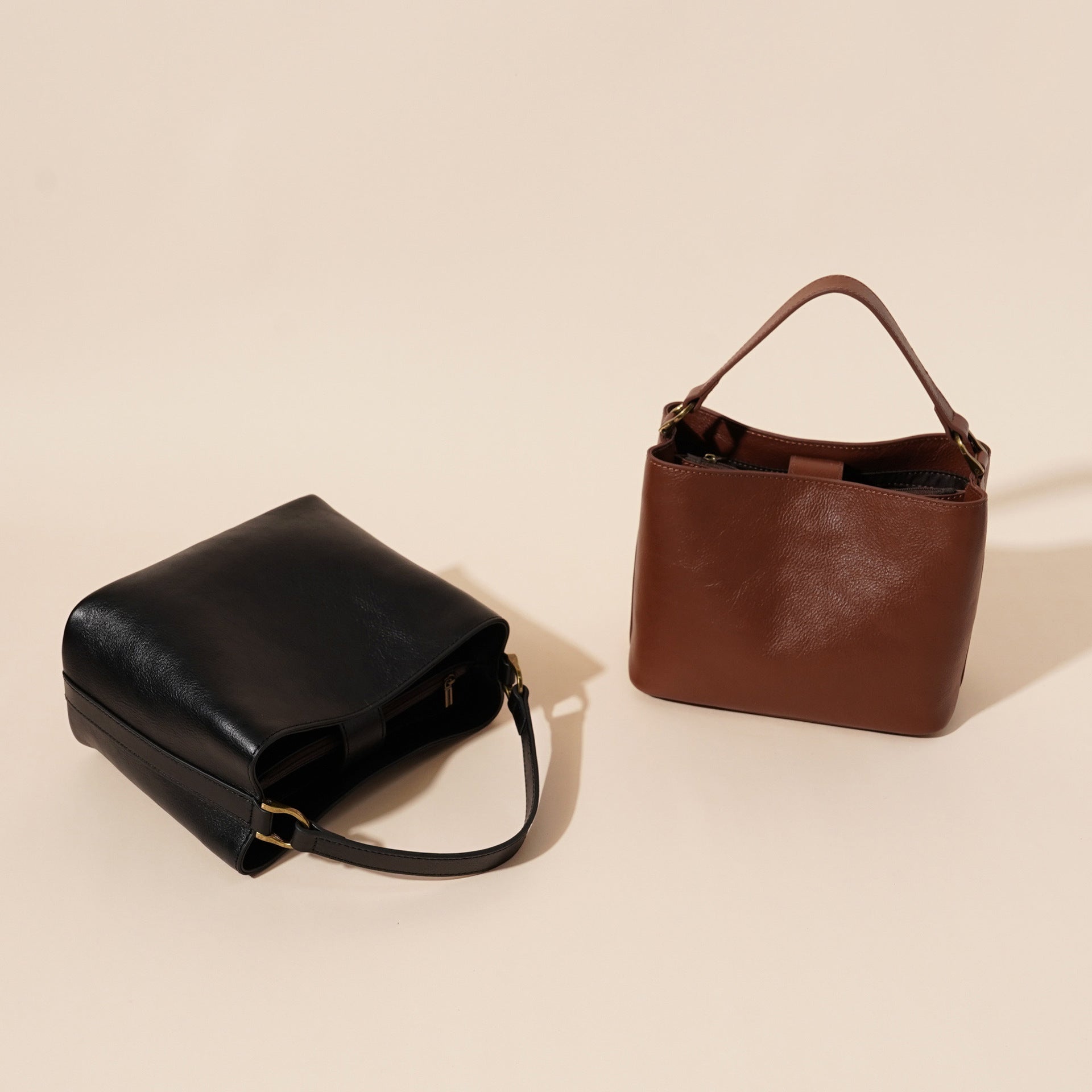 Vintage All-matching Women's Shoulder Bag, Cowhide Leather Handbag