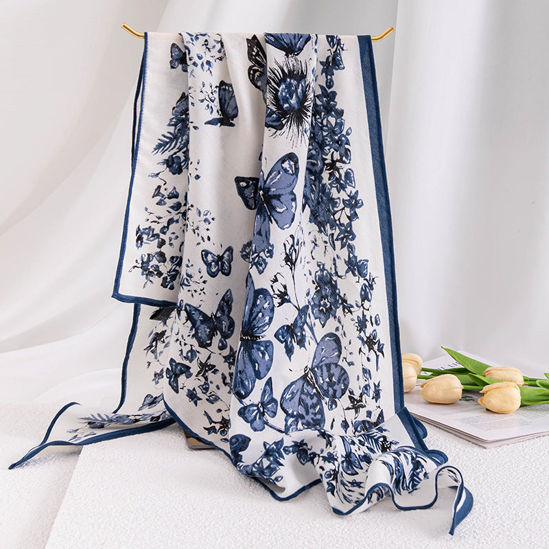 Vintage Print Multipurpose Summer Shawl