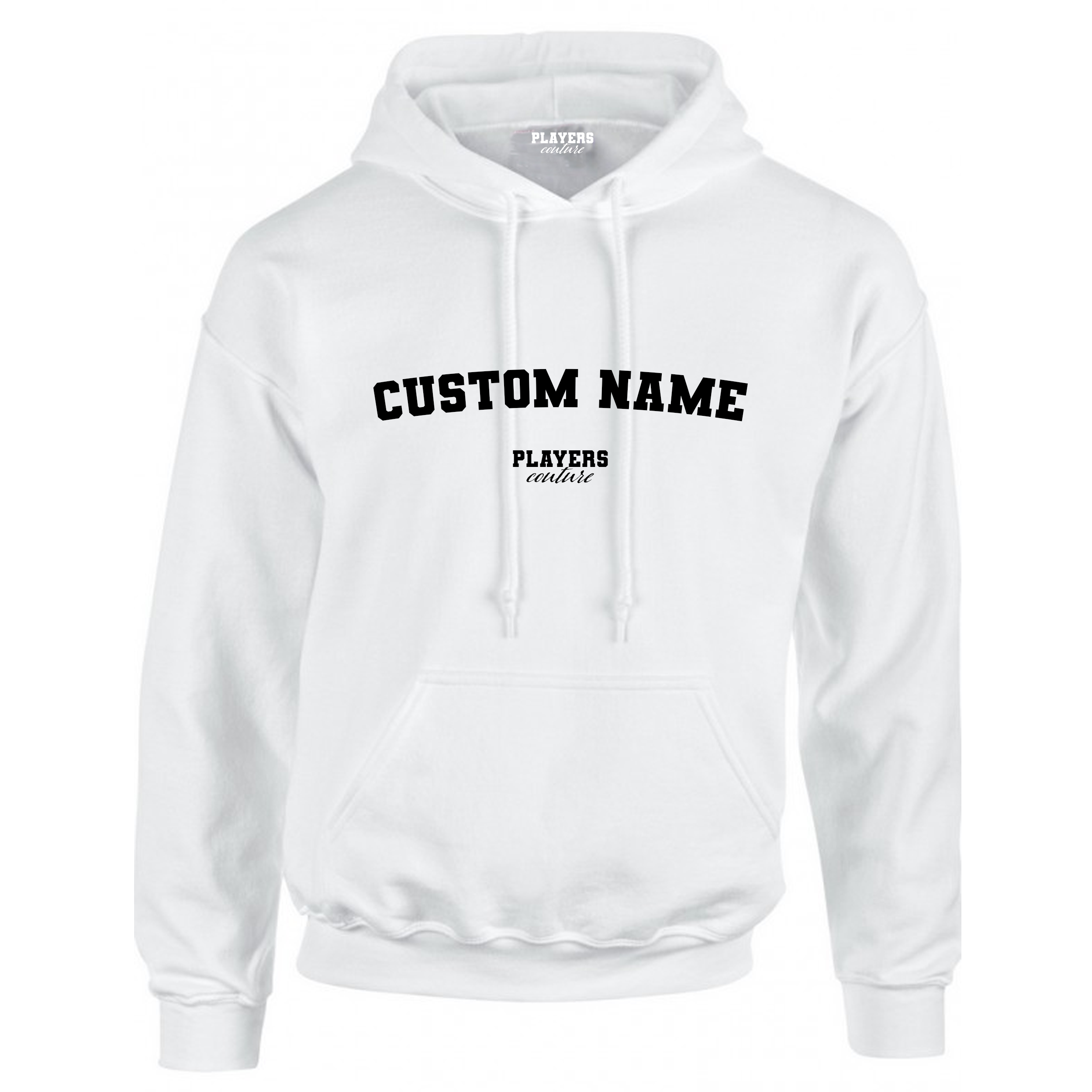 White Custom Great Value Players Couture Men's Basic Hoodie