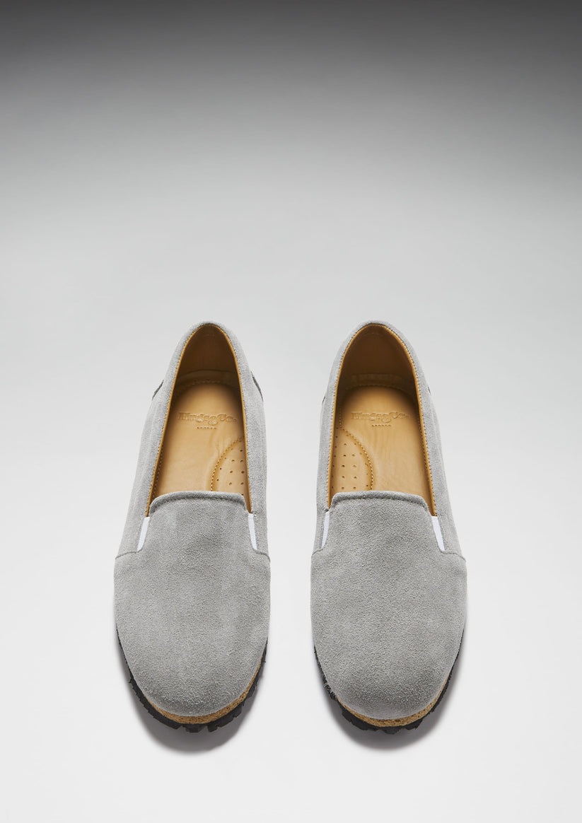 Hugs & Co Womens Dove Grey Suede Continental Espadrilles EU 36-42 product image 3