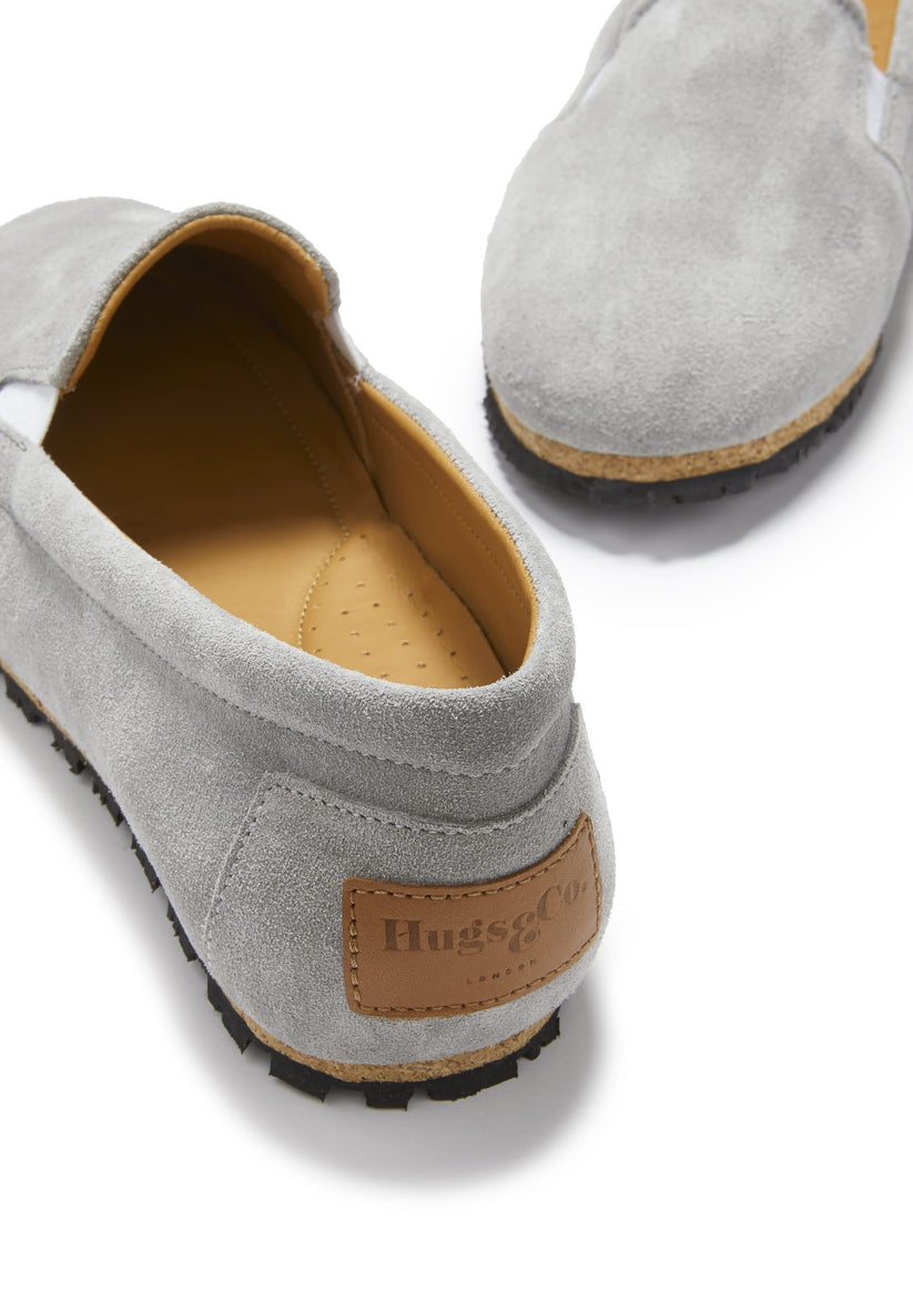 Hugs & Co Womens Dove Grey Suede Continental Espadrilles EU 36-42 product image 4