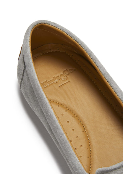 Hugs & Co Womens Dove Grey Suede Continental Espadrilles EU 36-42 product image 5