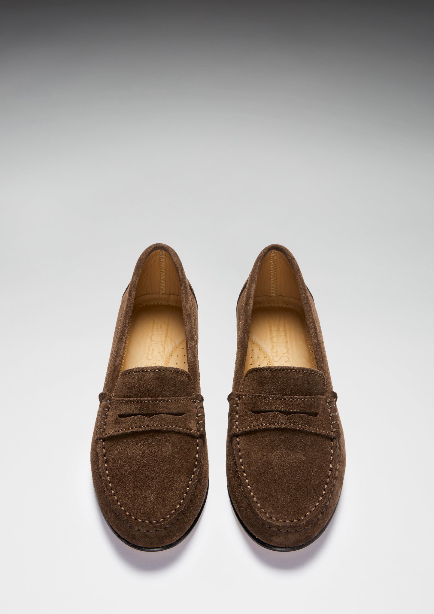 Loafers Leather Sole, brown suede - QHA UK