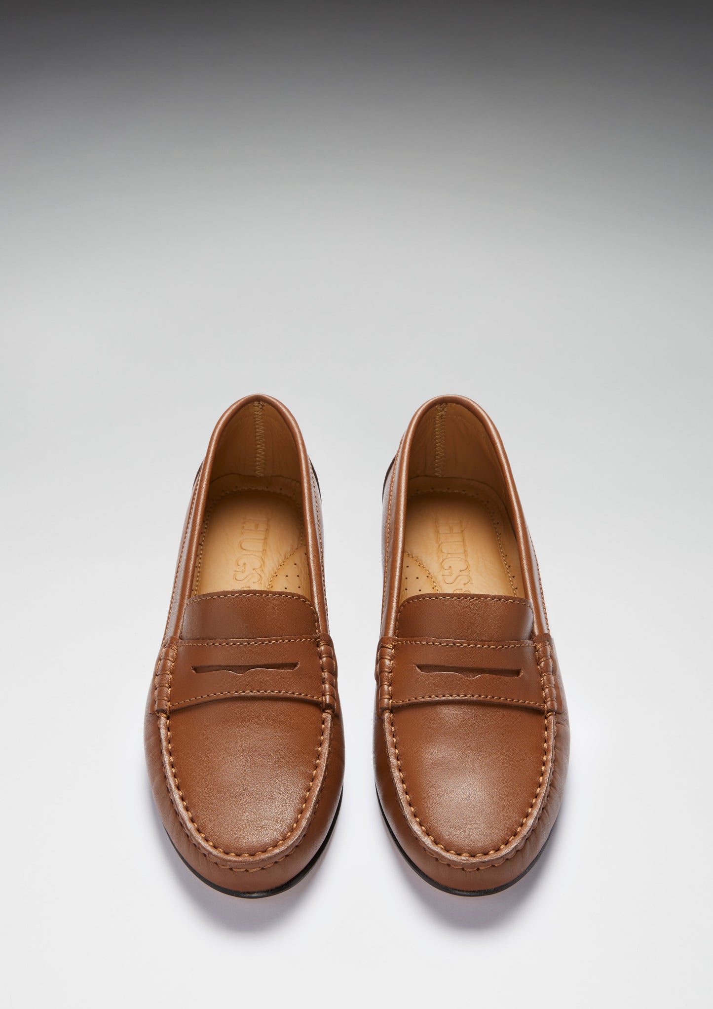 Loafers Leather Sole, tan leather - QHA UK