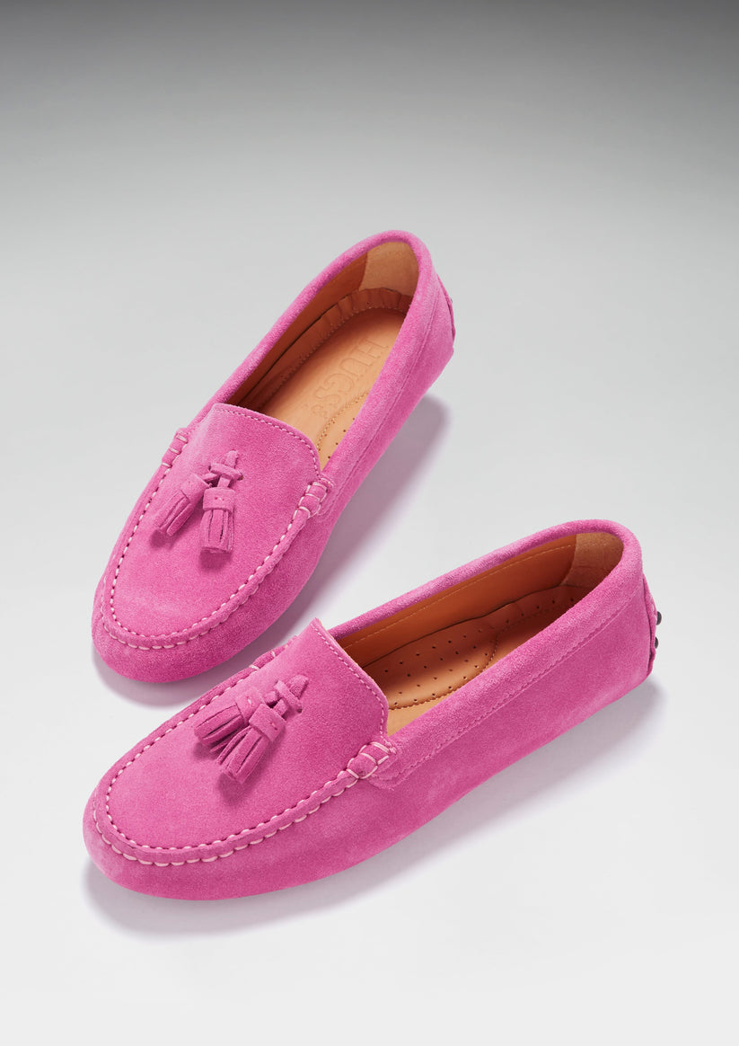 Loafers, pink suede - QHA UK