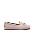 Women's Tasselled Espadrilles, powder pink suede - QHA UK