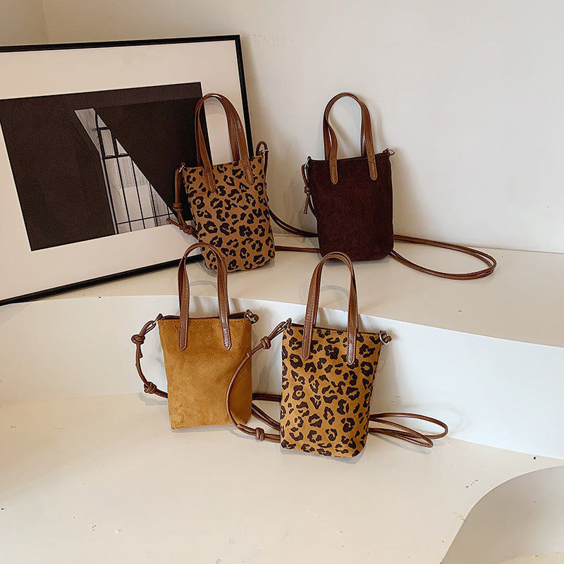 Women's Crossbody Bag, Retro Leopard Print Shoulder Bag