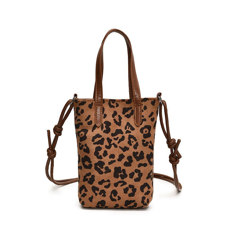 Women's Crossbody Bag, Retro Leopard Print Shoulder Bag