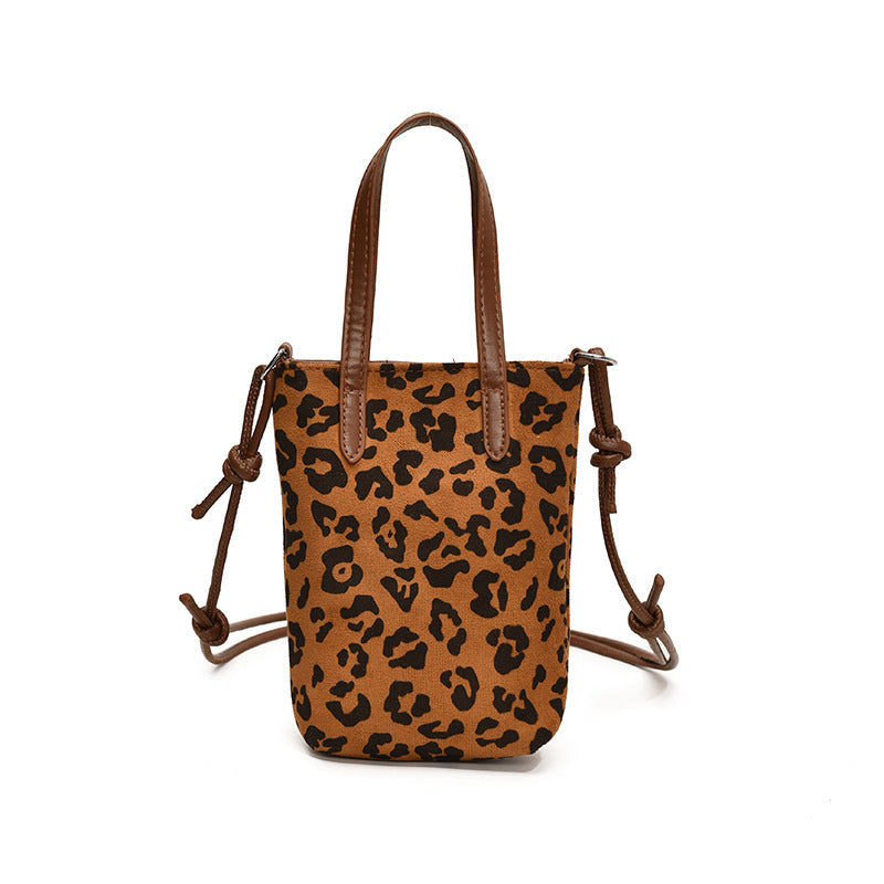 Women's Crossbody Bag, Retro Leopard Print Shoulder Bag