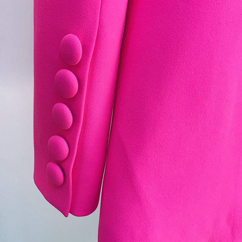 Women's Elegant One Buttoned Colour Matching Two Pieces Suit