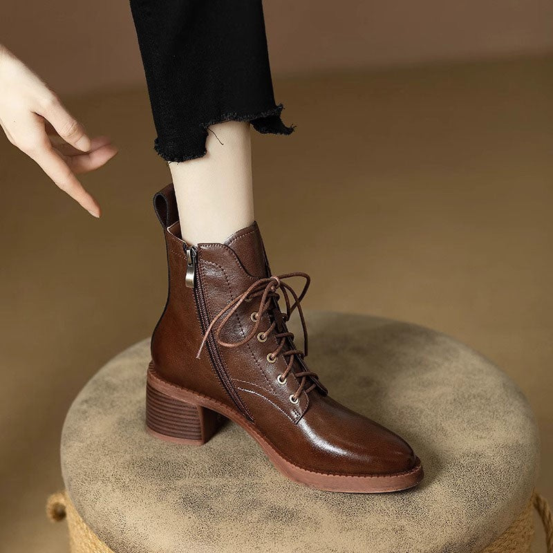 Women's Elegant Pointed-toe Short Tube Boots