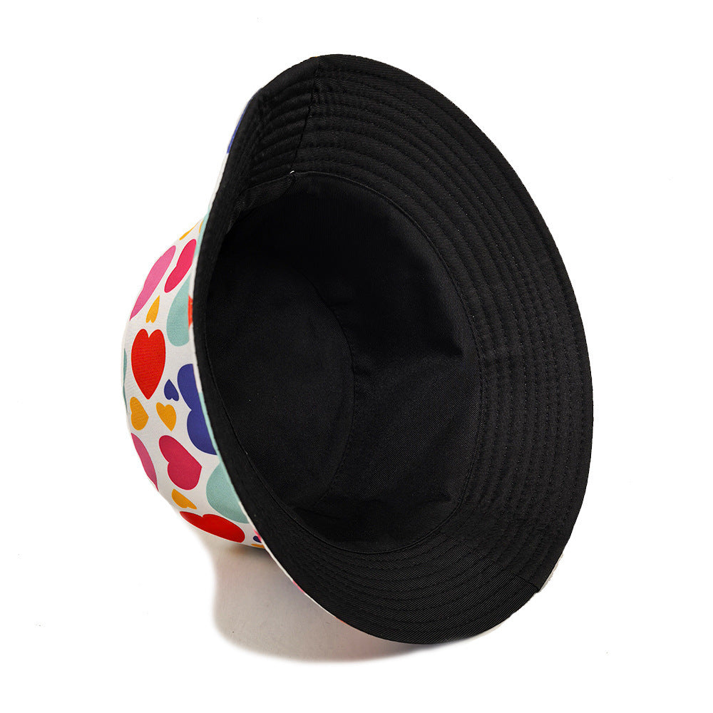 Women's Love Pattern Bucket Hat, Valentine's Day Gift