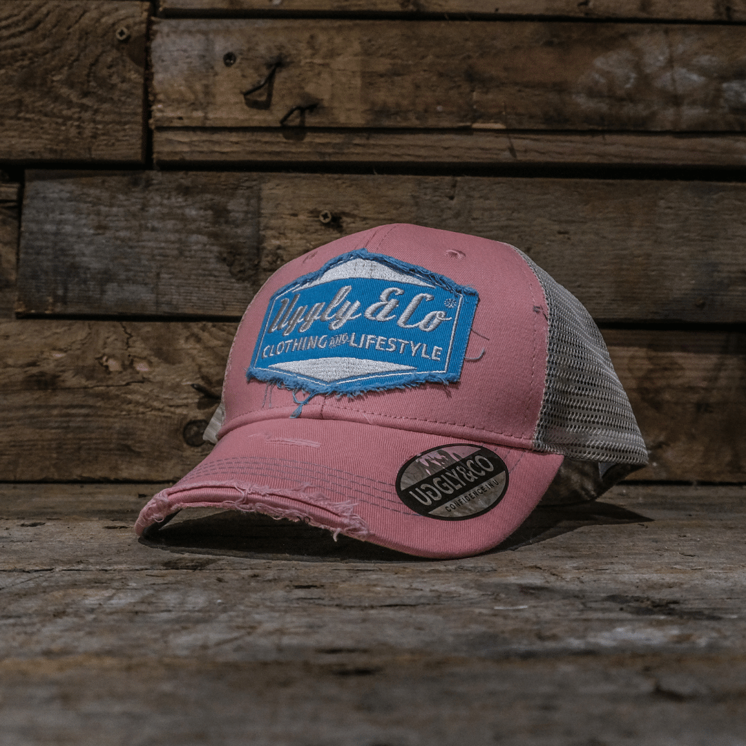 Pastel Pink & Blue Diamond Cap