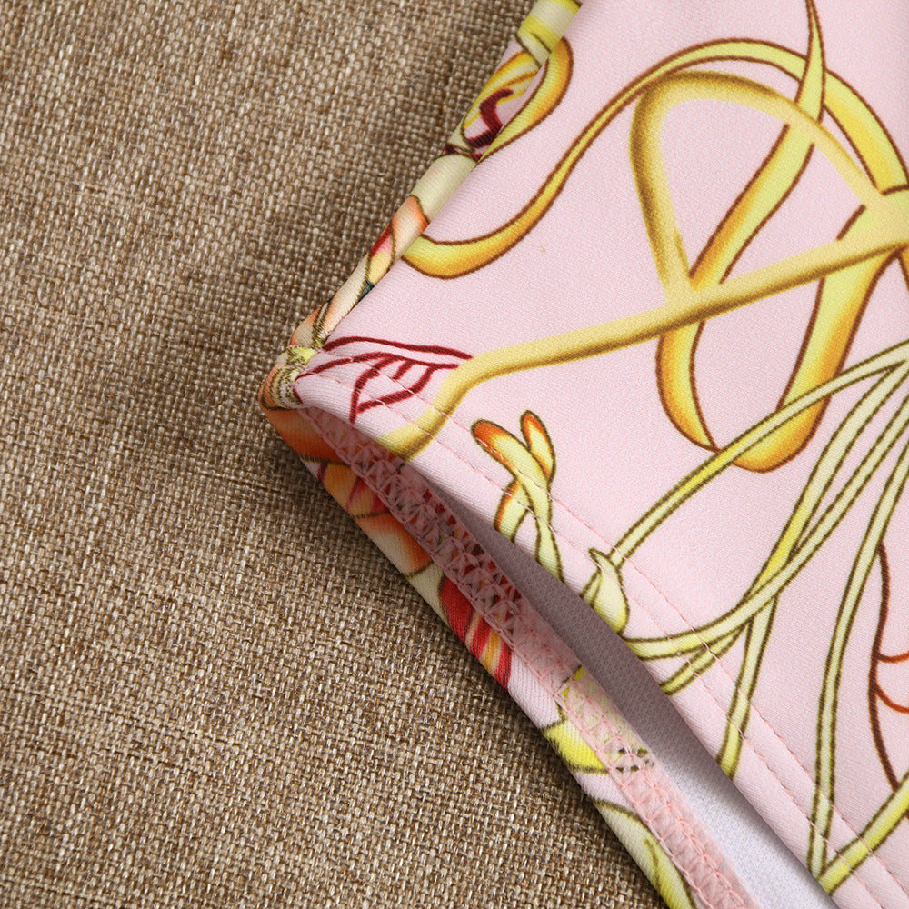 Women's One Shoulder Ruffled Edge Swimsuit