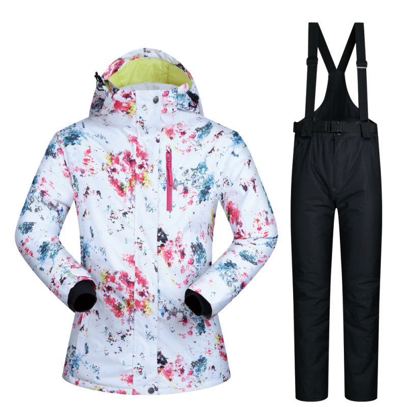 Women's Ski Suit, Thickened Breathable Outdoor Suit