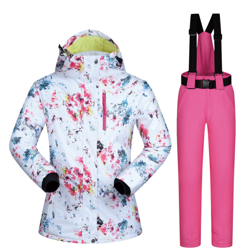 Women's Ski Suit, Thickened Breathable Outdoor Suit