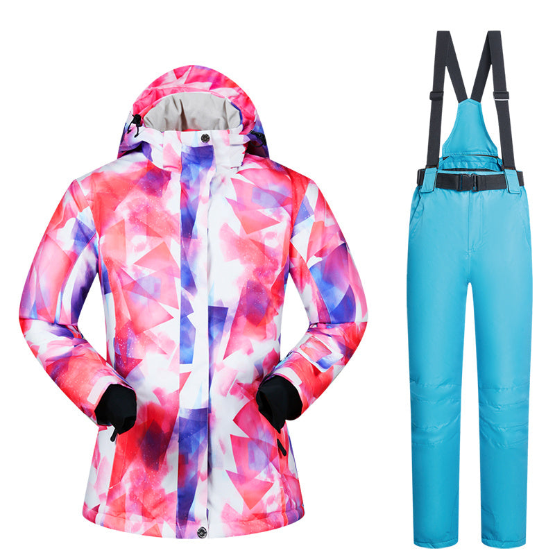 Women's Ski Suit, Thickened Breathable Outdoor Suit