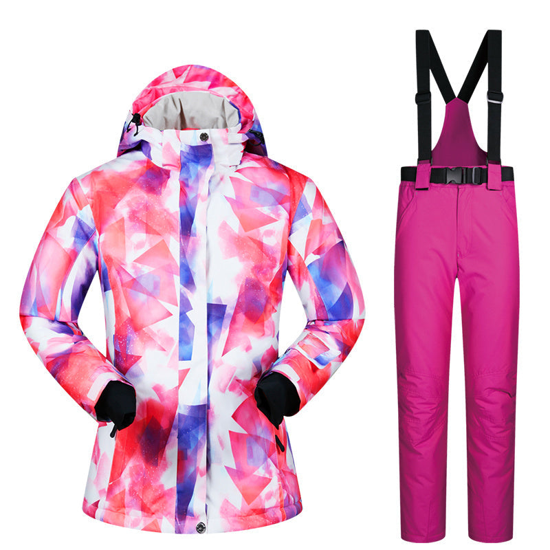 Women's Ski Suit, Thickened Breathable Outdoor Suit
