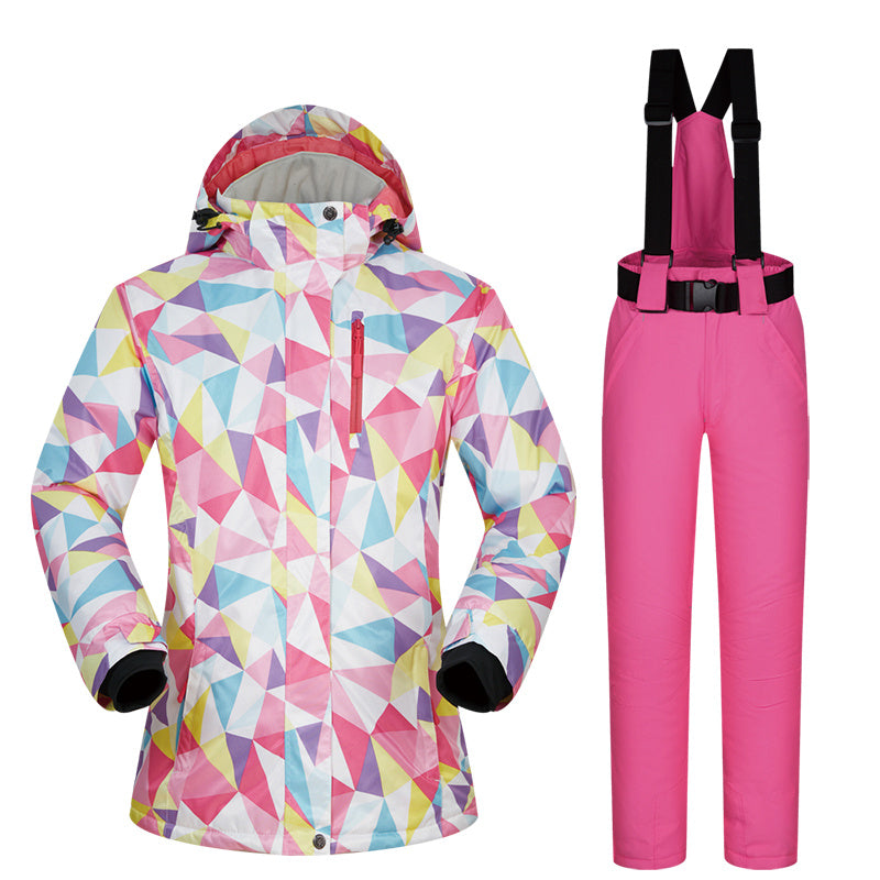 Women's Ski Suit, Thickened Breathable Outdoor Suit